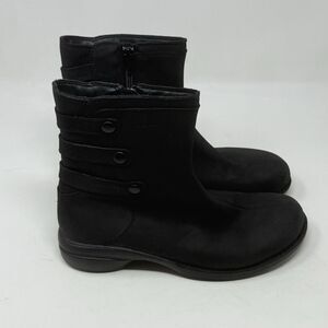 Merrell Captiva Launch Mid 2 Waterproof Boots Womens 7.5 Black Leather Side Zip
